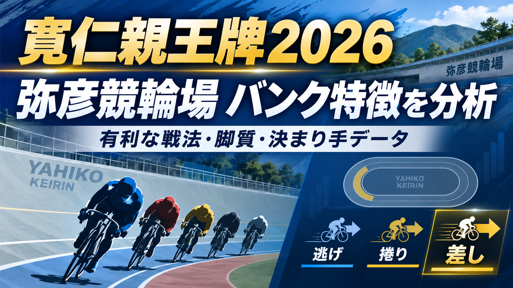 非売品■未貼り■ 弥彦競輪　すぴRits ■大型ポスター・B1・下部色ヤケあり 寛仁親王牌2026】舞台は弥彦競輪場！バンクの特徴と有利な戦法・脚質を